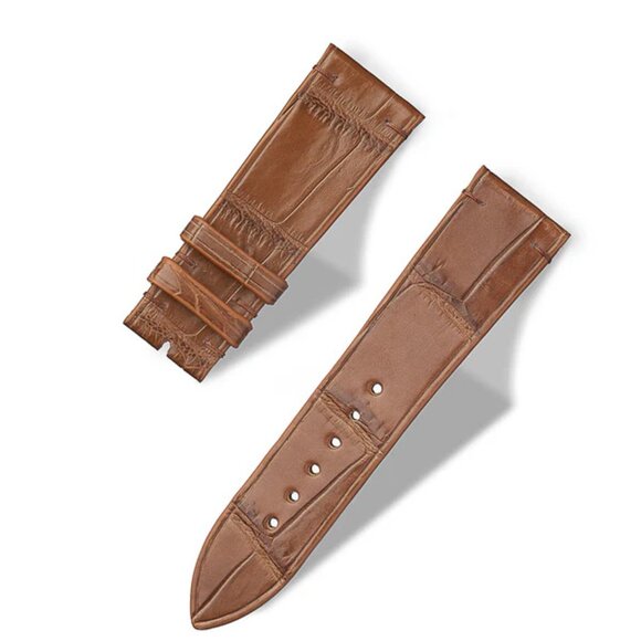 Unique Exotic Leather Strap – Genuine Alligator - Maple Gaze Color main image 5
